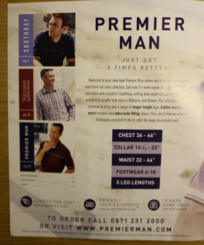 Premier Man Catalogue