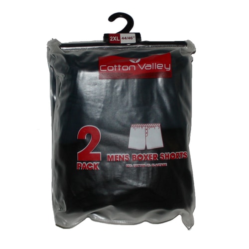 Cotton Valley 2 Pack Boxer Shorts