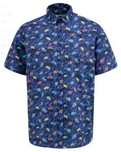 D555 Hartlepool Vintage Car All Over Print Shirt Blue