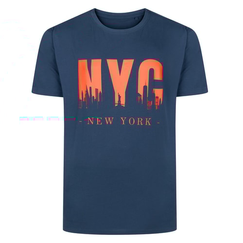 Bigdude NYC Print T-Shirt Navy
