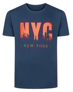 Bigdude NYC Print T-Shirt Navy