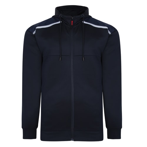Bigdude Contrast Tracksuit Zip Top Navy