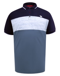 D555 Leeds Cut & Sew Polo Shirt Navy