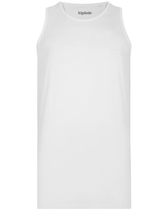 Bigdude Plain Vest White Tall
