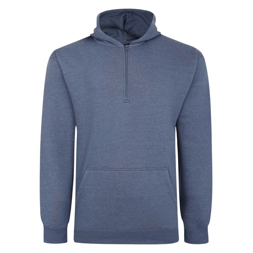 Bigdude Half Zip Hoodie Dark Denim
