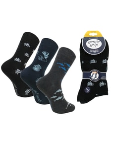Gentle Grip Fun Feet Deep Sea Socks Navy