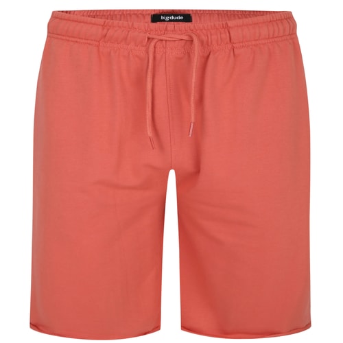 Bigdude Open Hem Loopback Shorts Washed Red