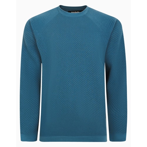 Bigdude Textured Jumper Petrol