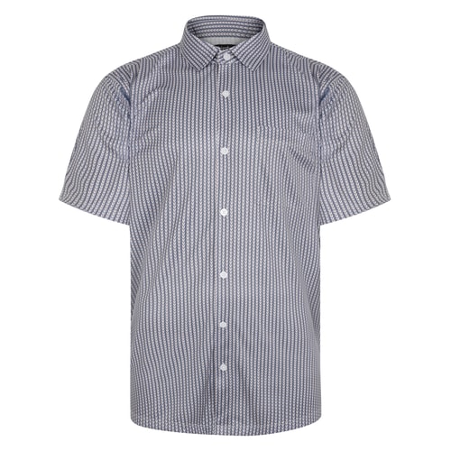 Bigdude Stretch Sublimation Short Sleeve Shirt White