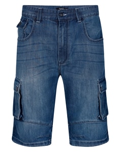 Bigdude Cargo Denim Shorts Dark Wash