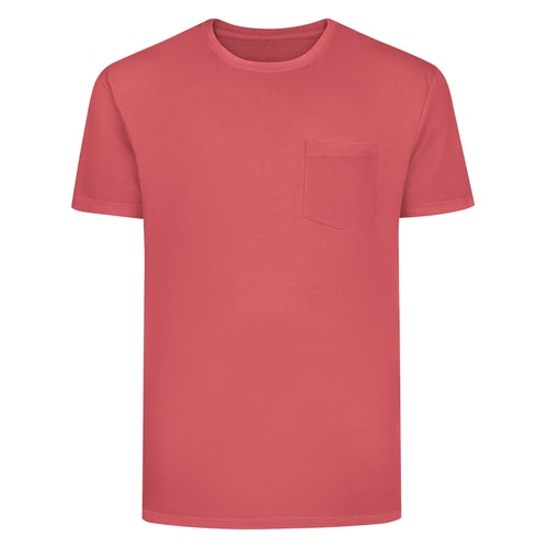 Bigdude Garment Dyed T-Shirt Pastel Red Tall
