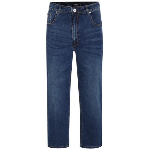Bigdude Loose Fit Stretch Jeans Mid Wash