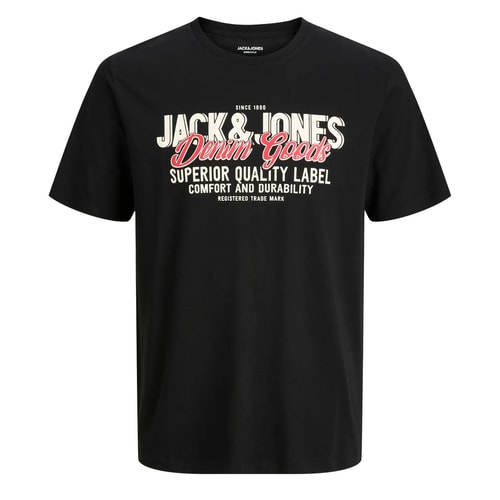 Jack & Jones Denim Goods Logo T-Shirt Black