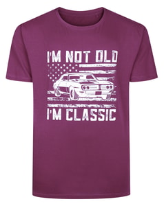 Bigdude Old Classic Print T-Shirt Cassis