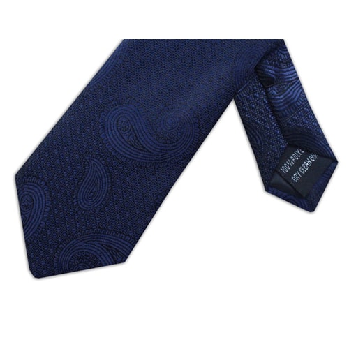 Knightsbridge Extra Long Paisley Tie Navy