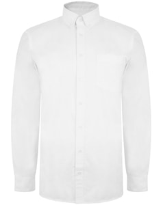 Bigdude Oxford Long Sleeve Shirt White Tall