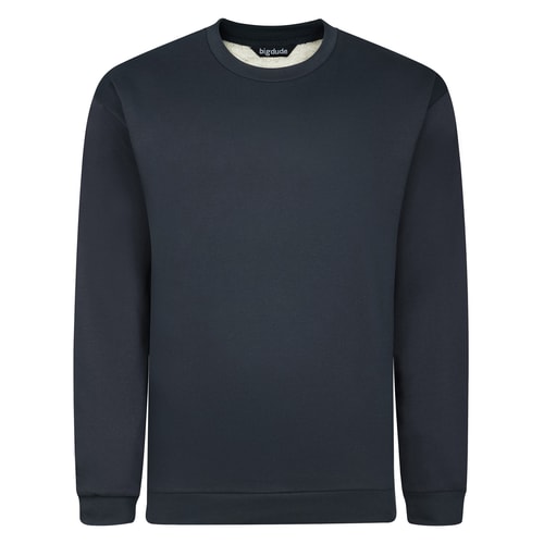 Bigdude Thermal Lined Pullover Navy