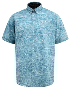D555 Torquay Wave All Over Print Shirt 
