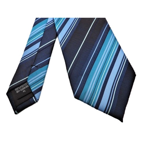 Knightsbridge Extra Long Striped Tie Turquoise/Blue
