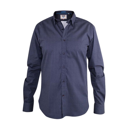 D555 Barker Printed Shirt Navy