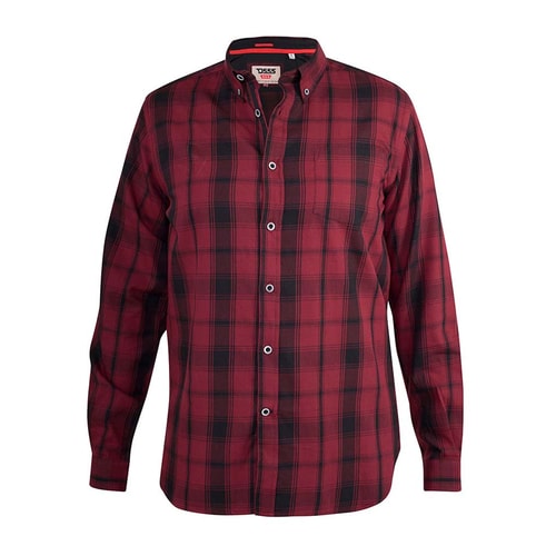 D555 Benalla Check Long Sleeve Button Down Shirt
