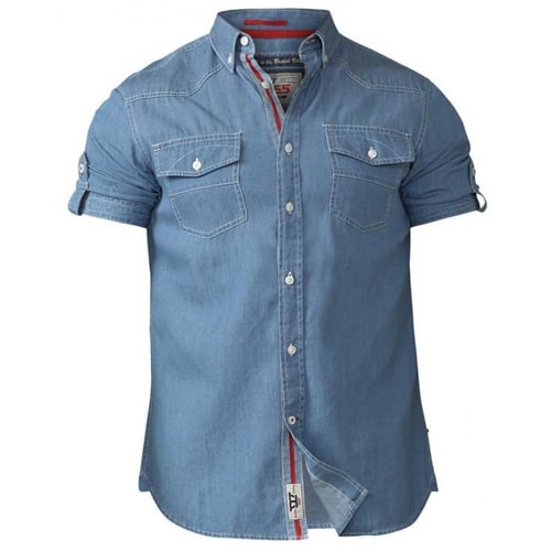 D555 Nathan Twin Pocket Shirt Denim Tall