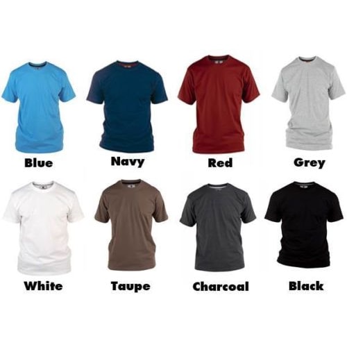 Duke Premium Combed Cotton T-Shirts - Various Colours