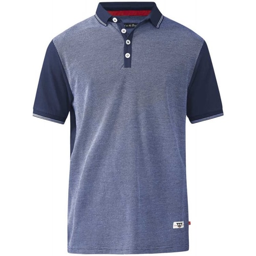 D555 Cecil Jaquard Polo Navy Tall