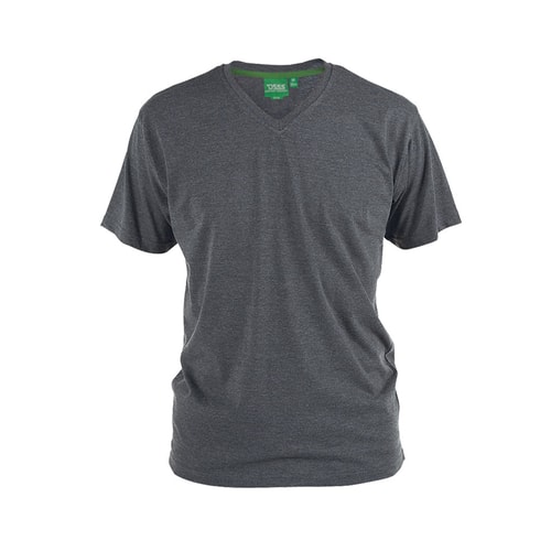 D555 Premium V -Neck T-Shirt Charcoal