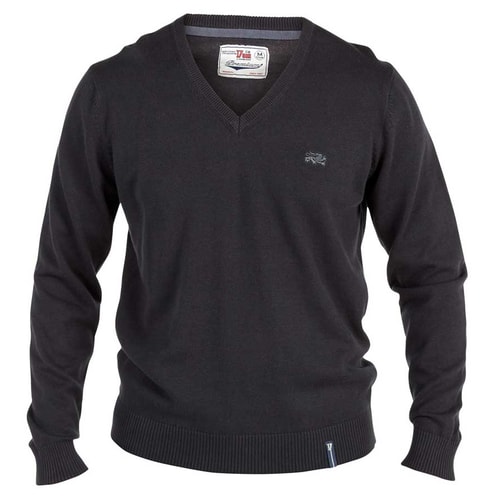 Duke Black V Neck Sweater