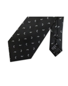 Knightsbridge Extra Long Paisley Tie Black