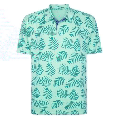 Bigdude Allover Print Polo Shirt Jelly Mint