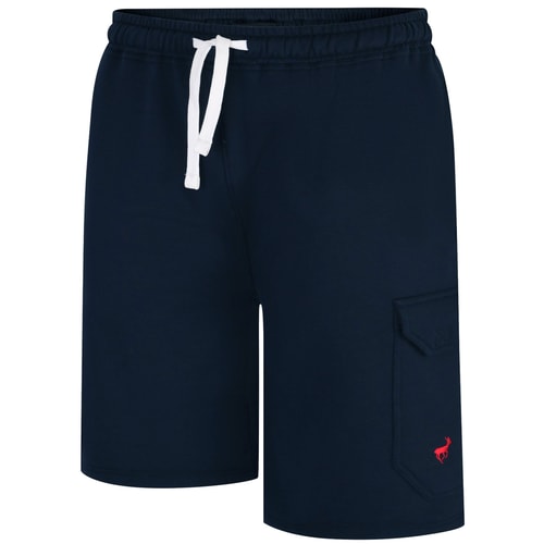 Bigdude Fleece Cargo Shorts Navy
