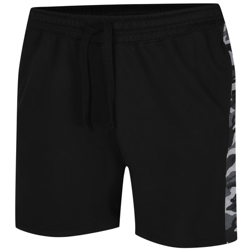 Bigdude Camo Side Panel Loopback Jogger Shorts Black