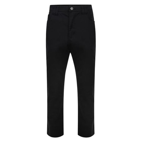 KAM Flexi Waist Chino Pants Black