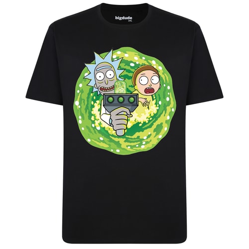 Bigdude Official Licensed Rick And Morty T-Shirt Black