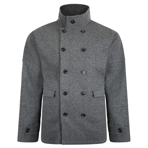 Bigdude Double Breasted Coat Grey