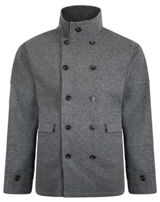 Bigdude Double Breasted Coat Grey