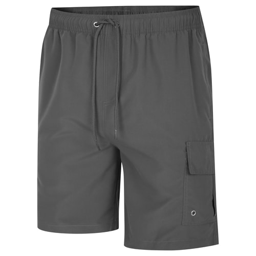 Bigdude Cargo Swim Shorts Charcoal