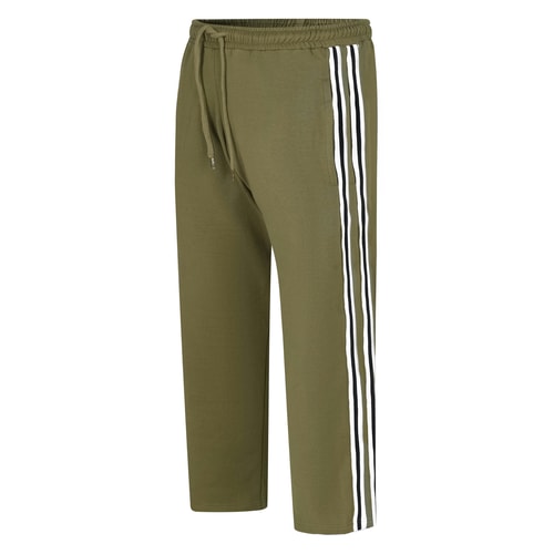 Bigdude Joggers with Contrast Tape Khaki