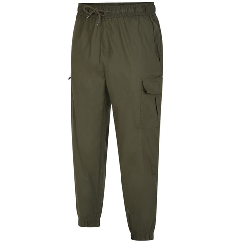 Bigdude Elasticated Waist Active Cargo Trousers Khaki