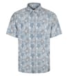 Abstract Print Short Sleeve Shirt Charcoal