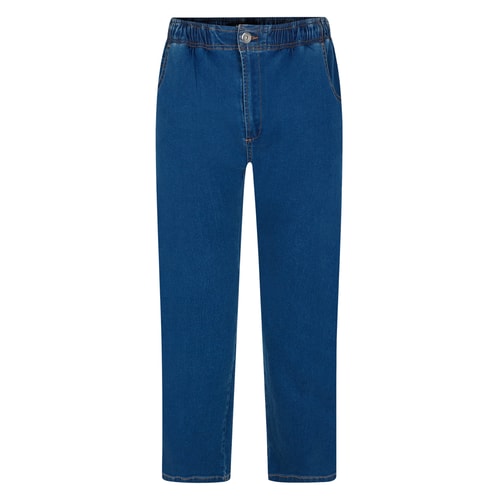 Bigdude Fully Elasticated Waist Jeans Mid Wash