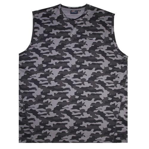 Espionage Camo Performance Sleeveless T-Shirt Black