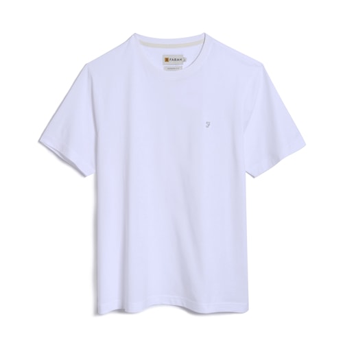 Farah Eddie Short Sleeve T-Shirt White