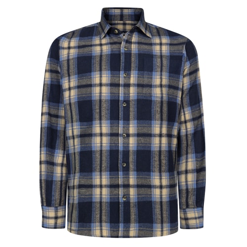 Bigdude Soft Flannel Shirt Navy
