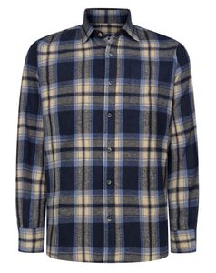 Bigdude Soft Flannel Shirt Navy