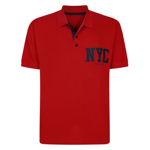 Bigdude NYC Application Pique Polo Pepper Red