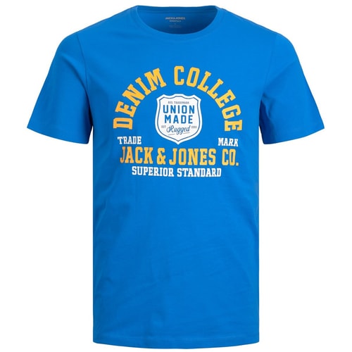 Jack & Jones Denim College T-Shirt French Blue 