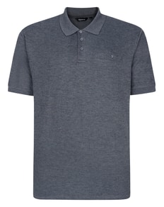 Bigdude Seersucker Polo Shirt Charcoal Tall